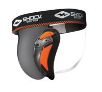 Shock Doctor Ultra Pro Coquilla Protectora con Suspensorio con Taza Carbón Flex, Hombre, Gris, XXL