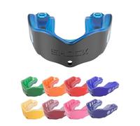 Shock Doctor Gel MAX Mouthguard - Mouth Guard Gum Piece Convertible - Blue/Black - Adult