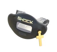 Shock Doctor MAX Air Flow 3D Jewels Protector de Labios, Unisex, Cruz de Oro, Talla única