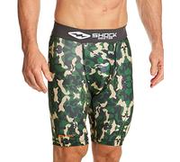 Shock Doctor Pantalones Cortos de compresión para Hombre, Copa Protectora Bio-Flex, Absorbe la Humedad, protección ventilada. Tallas para Hombres Adultos., Camuflaje Americano., Medium