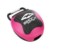 Shock Doctor Protector Dental para Adultos Box, Todo el año, Unisex, Color Rosa - Rosa, tamaño 11+