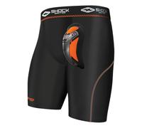 Shock Doctor Ultra Pro Pantalones Cortos de Compression con Carbon Flex Cup, Unisex Adulto, Negro, S