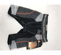 SHOCK DOCTOR Women's Double Compression Sliding Short w Pelvic Protector Pocket Black Girl S
