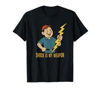 Shock Is My Weapon Funny Electrician Dad Humor Camiseta
