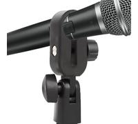 Shock-Mount Microphone Clip, Adjustable Clamp Holder, Portable ABS Microphone Shockmount: Anti-Vibration Support for Home Studio, Dormitory, School, Podcasting, Streaming, Recording