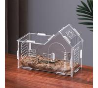 Shock-Proof Terrarium Build: Featuring a heavy-duty terrarium construction, this reptile enclosure ensures safety through its crush-resistant cage frame. Perfect for active pets, the long-lasting spid