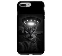 Shocked Cat Selfie Alien UFO Encounter for Teens Boys Girls Carcasa para iPhone 7 Plus/8 Plus