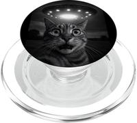 Shocked Cat Selfie Alien UFO Encounter for Teens Boys Girls PopSockets PopGrip para MagSafe