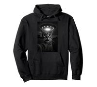 Shocked Cat Selfie Alien UFO Encounter for Teens Boys Girls Sudadera con Capucha