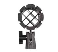 Shockmount Holder - Microphone Clip, Anti Vibration Stand, Recording Equipment Accessory, Adjustable Shock Absorbing Design | Elastic Clip with Secure Fit for Studio Home Setup Sound Recording