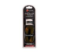 ShockOut Dual Pro Grip + Overgrip (Negro/Naranja) - Sistema Combinado de absorción de Impacto y Mejora de Agarre para Deportes de Raqueta