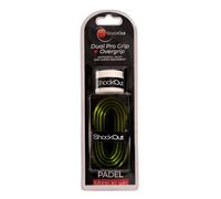 ShockOut Dual Pro Grip + Overgrip (Negro/Amarillo) - Sistema Combinado de absorción de Impacto y Mejora de Agarre para Deportes de Raqueta