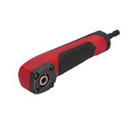 Shockwave Right Angle Adapter - Slim 90 Degree Drill Adapter for Tight Spaces/Nuts/Bolts | Red Multifunctional Hex Handle Tool