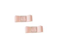 Shoe Accessories douqu 2 pcs exquisito Simple mujeres moda negro azul marino lazo rosa lazo boda Clips de zapato Decoración encantos 2,57 cm