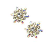 Shoe Accessories douqu Fashion extraíble de cristal brillantes boda novia plateado zapato Clips par