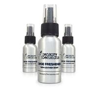 Shoe ambientador Spray - Limpiador de zapatos y Desodorizador, con "nuevo zapato olor Por las decisiones sensorial, metal, Plateado, 2 unidades