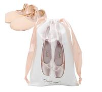 Shoe Bag, Drawstring Satin Dance Shoe Pouch, 7.09x11.02 Inches Heavy Duty Lightweight Dust Proof Organizer Pouches for Ballet, Gym, Travel, Backstage and Sports Accessories