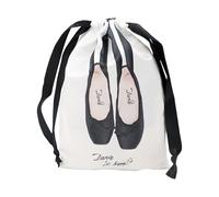 Shoe Bag, Lightweight Drawstring Satin Pouch, 7.09x11.02 Inches Versatile Use & Foldable Design, Dust Proof Organizer for Dance, Ballet, Travel, Gym, Backstage Accessories Storage