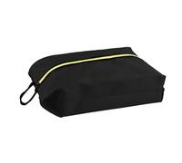 Shoe Bag - Smell Proof Pouch, Portable Footwear Organizer, Water Resistant Travel Case, Odor Neutralizing Storage, Luggage Packing Accessory, Large Capacity Black Nylon Fabric Sneaker Container