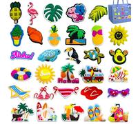 Shoe Charms Crocs Accesorios Niños Zapatos de Jardín Animales Dibujos Animados Zapatos Decoración Charm, Encanto de Zapatos, Adornos para Zapatos, Pulsera, Zueco, Sandalias, Cumpleaños Fiesta (Juego