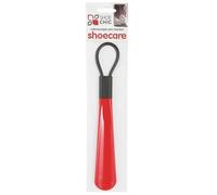 Shoe Chic Calzador con asa 27 cm - Shoehorn largo de plástico resistente con gancho para colgar - Accesorio calzado para hombres, mujeres y ancianos - Color rojo, 1 unidad