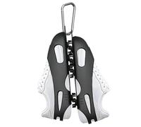 Shoe Cleats - Anti Slip Silicone Ice Crampons with Clips and Hooks, Wear Resistant Traction Covers For Running Hiking Mountaineering Jogging Camping Golf, Universal Shoe Grip