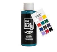 Shoe Clinic Pintura para Zapatos de Cuero | Acabado Secado Rápido | Durable, Flexible, Resistente a Rayaduras & Descascarado | Para Personalizar Zapatillas, Sneakers & Calzado de Cuero (Turquesa 50ml)