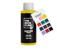 Shoe Clinic Pintura para Zapatos de Cuero | Acabado Secado Rápido | Durable, Flexible, Resistente a Rayaduras & Descascarado | Para Personalizar Zapatillas, Sneakers & Calzado de Cuero (Amarillo 50ml)