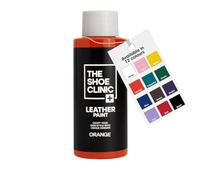 Shoe Clinic Pintura para Zapatos de Cuero | Acabado Secado Rápido | Duradero, Flexible, Resistente a Rayaduras & Descascarado | Para Personalizar Zapatillas, Sneakers & Calzado de Cuero (Naranja 50ml)
