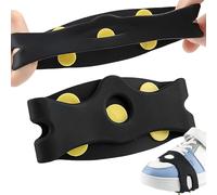 Shoe Grippers for Ice - Crampons Tool for Walking | 5-Steel Teeth Slip-On Stretch Footwear, 2X Mountaineering Accessory, Handy Traction Gear for Boots Shoes Snow Outdoor Hiking