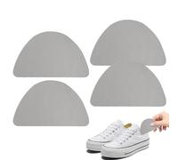 Shoe Heel Protectors, PU Self-Adhesive Heel Pads, Ergonomic Tip Cushions, 4PCS Wear-Resistant Shoe Supplies For Boots, Shoes, High Heels, Comfort & Protection, 4.52x2.59in