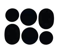 Shoe Hole Repair Patch, 6-Piece Self-Adhesive Athletic Mesh Tape | Polyester 3 Sizes Waterproof Sneaker Heel Protector Pad Smoothly Repairs Anti Wear Round Holes For Boot