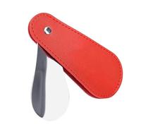 Shoe Horn - Stainless Steel Shoe Horn, Pu Leather Cover Travel, Boot Shoes Spoon Ergonomic Handle | Travel Shoes Helper Tool for Men Women Kids Use, Anti Slip Polished Finish Portable Compact