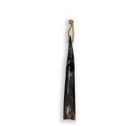 Shoe Mistri Calzador de cuerno real. Calzador de vestir para hombre. Calzador de cuerno de lujo hecho a mano para uso doméstico/de viaje. Cuernos de buey de toro auténticos. Una idea de regalo natural