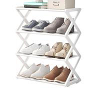 Shoe Organizer Shelf - Footwear Cabinet Stand, Modern Storage Holder | Sturdy Tier Rack, Slim Hallway Divider, Vertical Wooden Cupboard Frame, Compact Closet Tray Tower, Durable Bedroom Space Saving