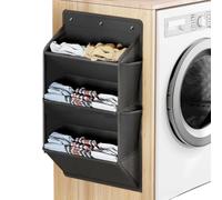Shoe Organizer - Wall Mount 3-Tier Space Saving Shoe Rack | Vertical Storage Rack With Adhesive Mount And Side Mesh Pockets | Multi-Purpose Organizer For Entryway Closet Dorm RV Home Narrow Spaces