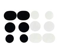 Shoe Patches, Heel Inserts, 6 Piece Repair Kit, Non Slip Sneaker Pads for Fixing Holes, Maintenance and Protection, Comfortable Cushioning Daily Wear, Prolong Footwear Black, White