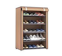 Shoe Rack Cloth Dustproof Large Shoe Rack Shoe Storage Bag Bedroom Shoe Rack Dust Non-woven Fabric (three Layers/Four Layers/Five Layers) space-saving Shoe Rack (Color : Gray, Size : C) (Beig