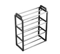 Shoe Rack - Estante de 4 capas para zapatos, organizador de zapatos para entradas, estante estable para zapatillas, altas, botas | Closet Shoe Organizer for Hallway, Home Use, Shoe Storage Solutio