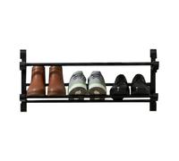 Shoe Rack - Wall 2-tier Space Saving Display Wall Mounted Shoe Rack 2-tier