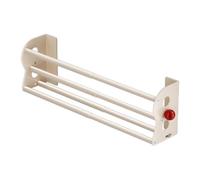 Shoe Rack Wall Mounted No Drill Magnetic Space-Saving Organizer 2 Layers | Almacenamiento de zapatos de pared para entrada, baño, sala de estar, dormitorio, hotel, dormitorio, caravana, balcón
