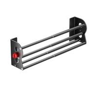 Shoe Rack Wall Mounted No Drill Magnetic Space-Saving Organizer 2 Layers | Zapatero vertical para entrada, baño, sala de estar, dormitorio, hotel, dormitorio, caravana, balcón, puerta de armario