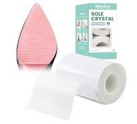 Shoe Sole Bottom Protector Grips - 2 Roll 3.9in*9.8ft - Welnove Invisible Crystal Clear Sole Guard Sticker for Women Red Bottom High Heels - Sole Covers Anti-Slip Pads for Men Boots Dress Shoes