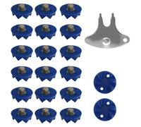 Shoe Spike Cleat Set, 20 Piece Non Slip Stud Replacement Kit, Shock Absorbing Traction Grips, 0.27 Inches for Running, Sneakers, Outdoor, Safety Field, Sports, Grip Stability Use