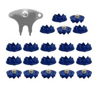 Shoe Spikes, Non-Slip Cleat Stud Set, Shock-Absorbing Grip Replacements, 1.8x0.75cm, 20-Piece Stability Enhancers, for Outdoor Running, Field Sports, Sneaker Traction, Safety