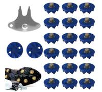 Shoe Spikes, Shoe Cleat Set Replacement, 20 Pieces Non Slip Studs, Shock-Absorbing Grip Accessory, Enhanced Traction Spike, Ideal for Outdoor Safety, Field Running, Better Grips