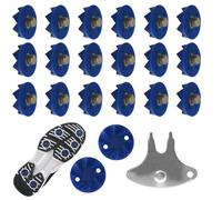Shoe Spikes, Shoe Cleat Set Replacement, TPU Non-Slip Studs, 20 Pieces Shock-Absorbing Accessory for Outdoor Safety, Field Running, Better Grip and Stability for Sneakers, 1.8x0.75cm
