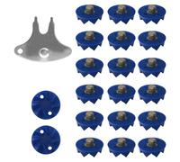 Shoe Spikes, Sneaker Spikes, Easy Installation Stable Traction Non Slip Lightweight Secure Fit Wear Proof, Shoes Grip Stability for Outdoor Run Jogging Sports, 0.71x0.3Inches, Blue