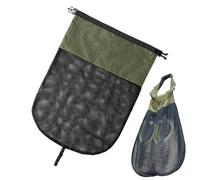 Shoe Travel Bags for Packing - Large Folding Breathable Mesh Shoe Bag, Waterproof Portable Footwear Storage Organizer | for Sneaker, Boot, Gym, Beach, Hiking, Camping, Abroad, Road Trip, Women, Men