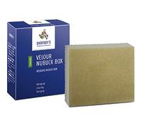 SHOEBOY'S Velour Nubuck Box - Goma de limpieza de 2 caras con espuma y lado de crepé